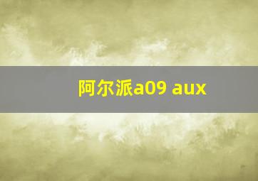 阿尔派a09 aux